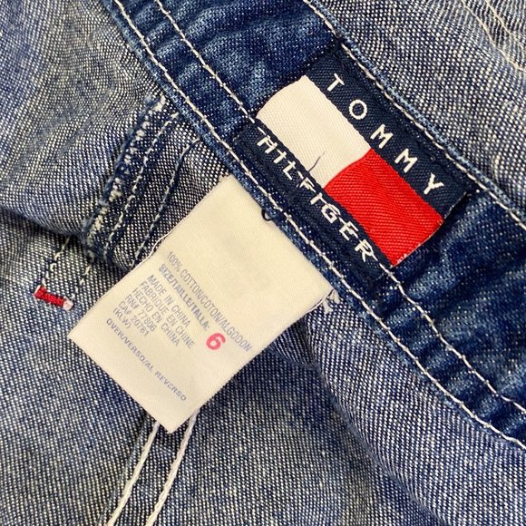 Vintage Kid’s Tommy Hilfiger Overalls Girls Throwback Retro Denim Outfit - Picture 10 of 15